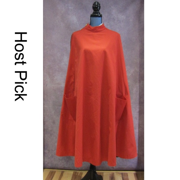 London Fog Jackets & Blazers - ⚜️HP⚜️  London Fog Red Blue Reversible Cape Poncho